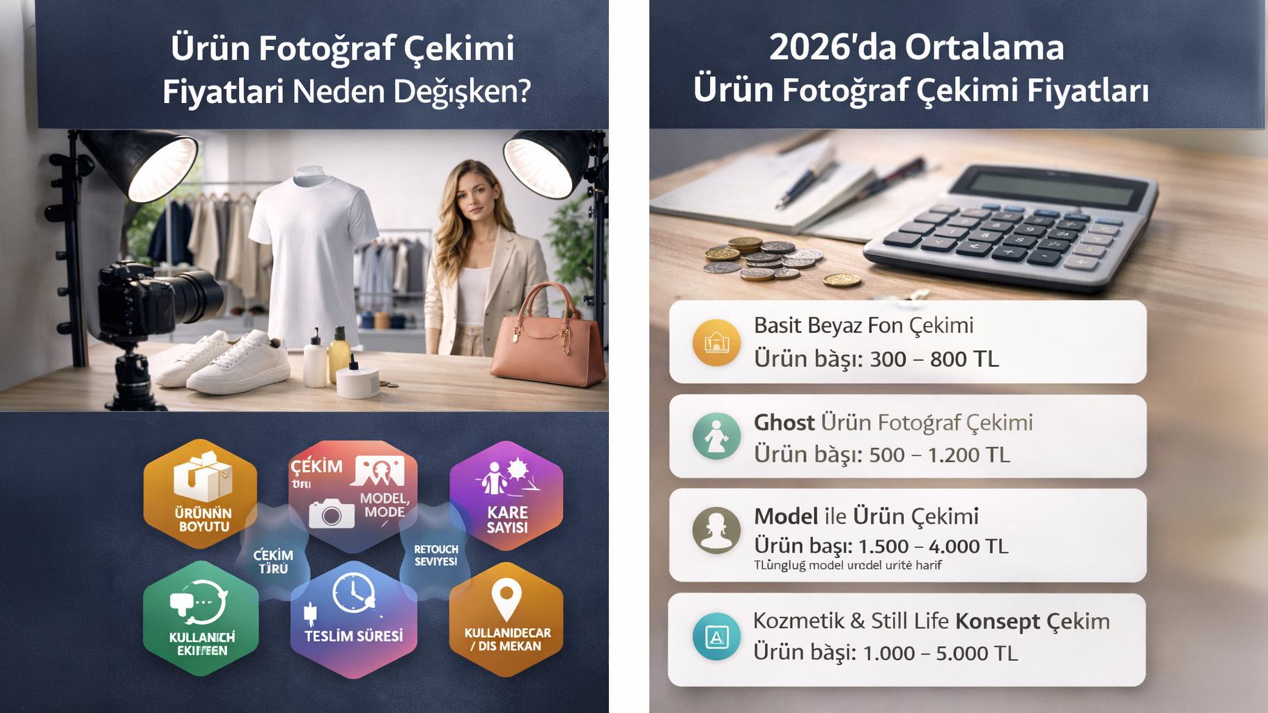 ürün fotoğraf çekimi fiyatları